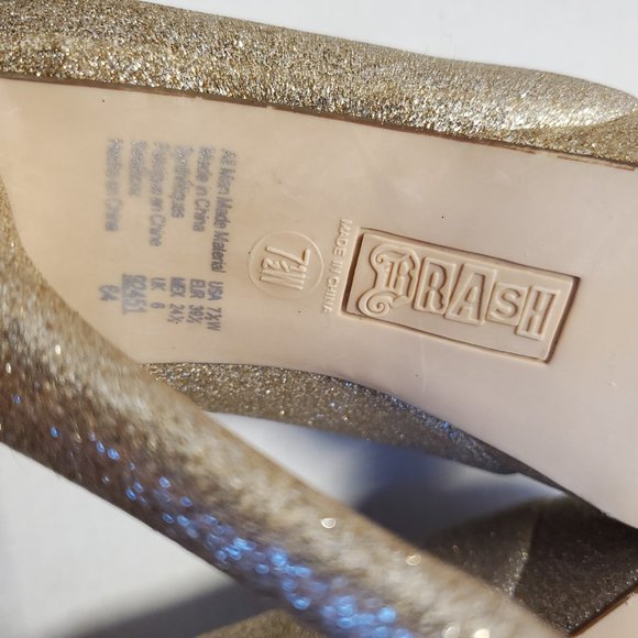 Gold Glitter Heels - Picture 8 of 8